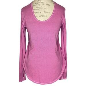 Lululemon Yogini 5 Year Long Sleeve Tee Wee Stripe Raspberry Vintage Pink